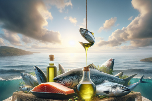 Deep sea fish, fish oil, and health benefits in nature